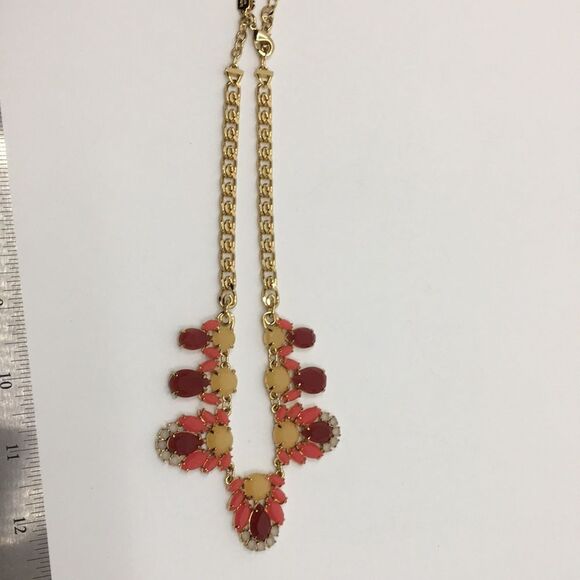 Kate Spade Steamer Glow Graduated Collar Necklace Pink and Yellow Gold Tone - Picture 10 of 16